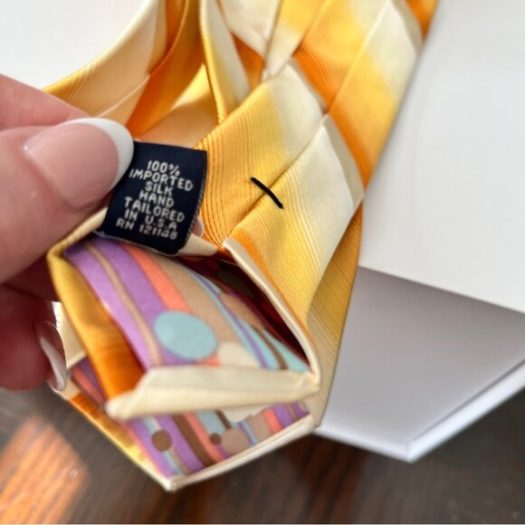 New Ted Baker Silk Diagonal Ombre Tie - Picture 2 of 4